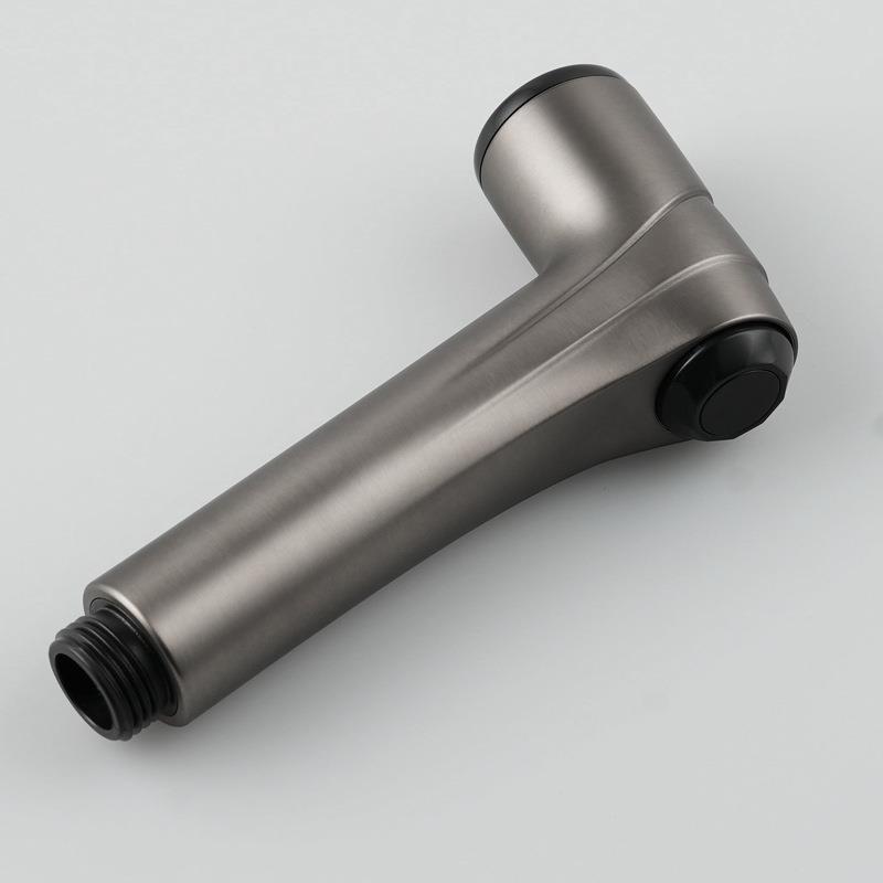 枪灰色ABS塑料马桶伴侣喷枪卫生间高压冲洗器按键持续出水妇洗器