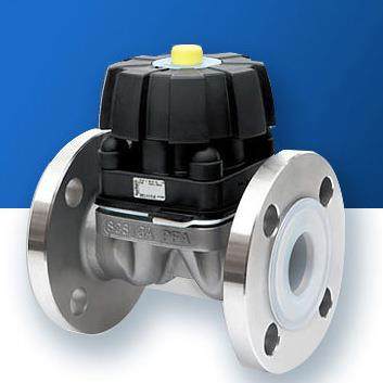 韩国SKY内衬PFA不锈钢管道三通弯头底部冲洗阀手动气动隔膜阀球阀