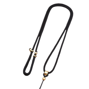 古法金色项链绳黄金翡翠玉坠金镶玉吊坠挂绳可调节挂件绳男女配绳