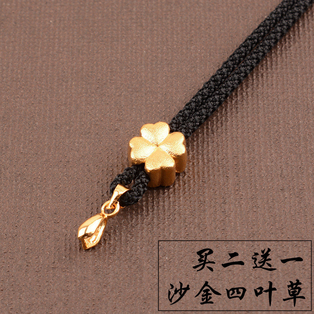GOLD HANGING NECK LANYARD JADE PENDANT GOLD BUDDHA JADE BRAND JADE PENDANT ROPE MEN AND WOMEN NECKLACE ROPE SLING BEESWAX PENDANT ROPE