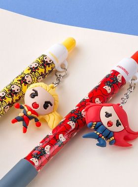 名创优品miniso漫威可爱ins高颜值挂件按动蓝色0.5中性笔学生少女