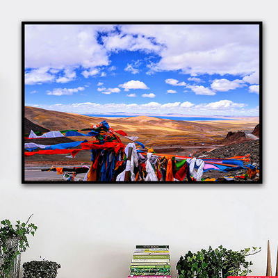 西藏新疆风景diy填色数字油画