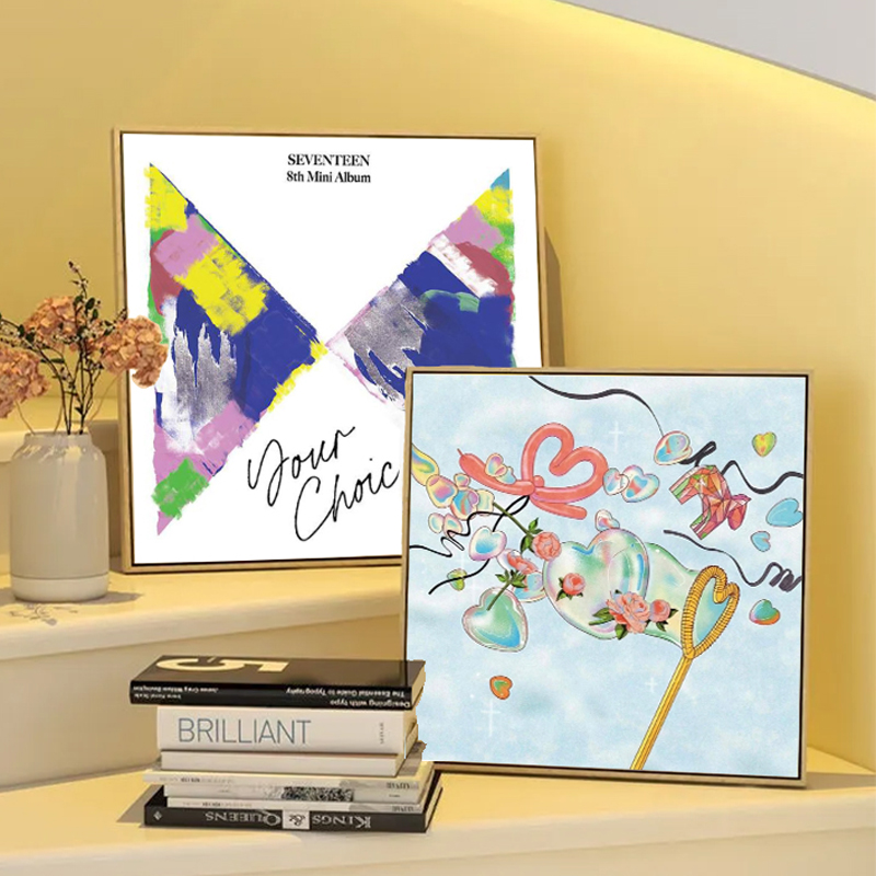 seventeen专辑封面diy数字油画 手绘填充涂色丙烯油彩画人气韩团