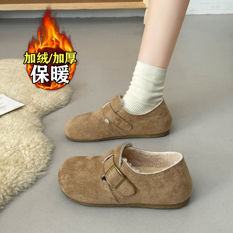 【赵露思同款】巨好看加绒棉鞋女