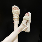 41一43托鞋 踩屎感凉鞋 子 外穿时尚 大码 女2025夏季 仙女风两穿凉拖鞋