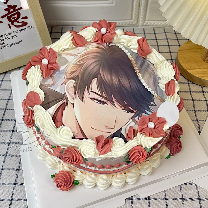 恋与制作人蛋糕白起二次元李泽言生日周棋洛许墨定制全国同城配送
