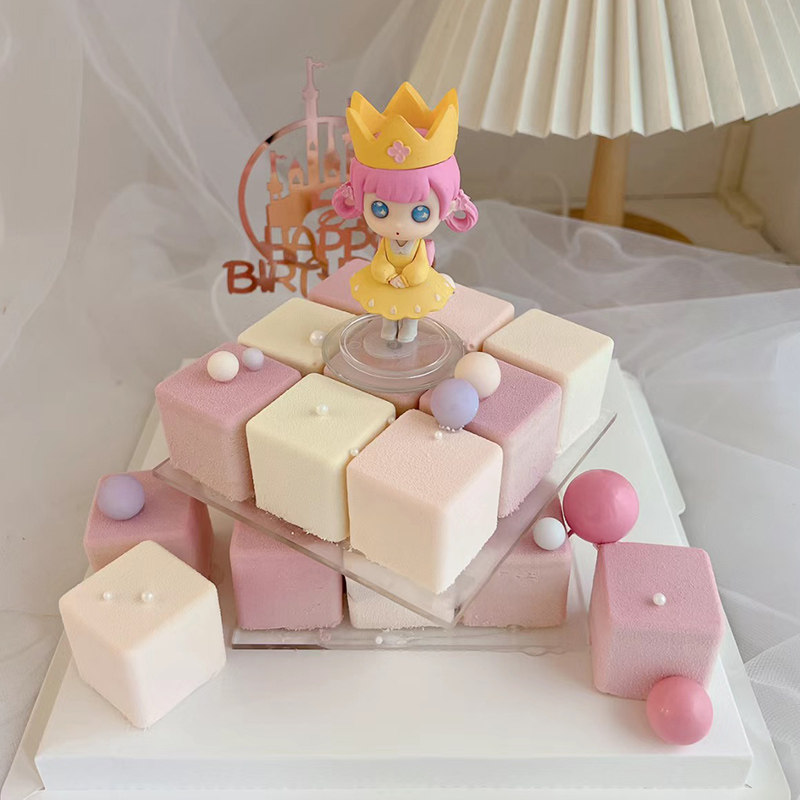 魔方慕斯蛋糕九宫格蛋糕生日蛋糕同城配送全国小红书爆款女神女士