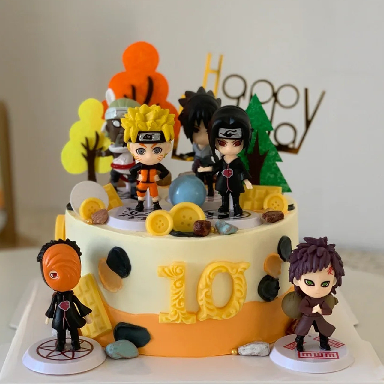 动漫火影忍者生日蛋糕儿童男女孩款10周岁鸣人卡卡西全国同城配送