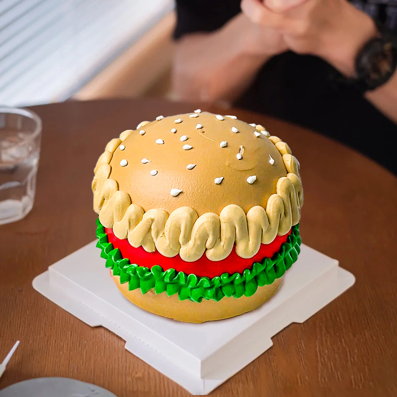 汉堡蛋糕生日蛋糕创意定制3d立体男女儿童朋友上海全国同城配送