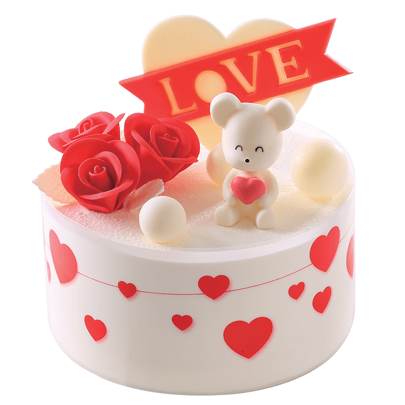 上海北京味多美 天然奶油生日蛋糕 北京同城配送  告白熊蛋糕 儿