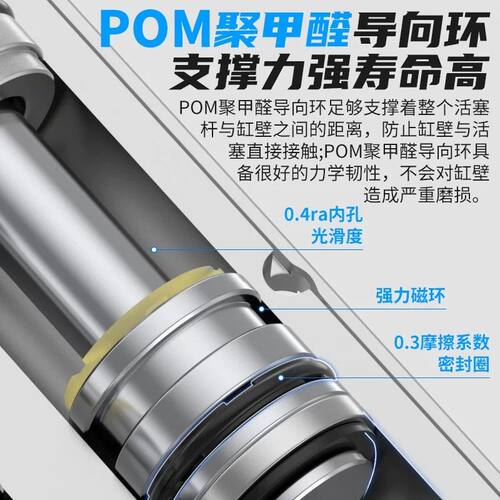 TN双轴双杆气缸小型气动TDA10/16/20/25/32x30/40/50/67890/100-S