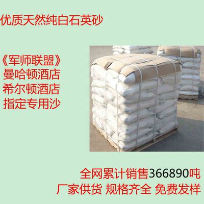 50斤纯白石英砂颗粒沙子细沙枯山水造景装修白沙酒店垃圾桶烟灰沙