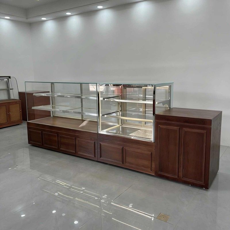 面包柜面包展示柜中岛柜甜品蛋糕店收银台敞开式中岛柜面包展示架