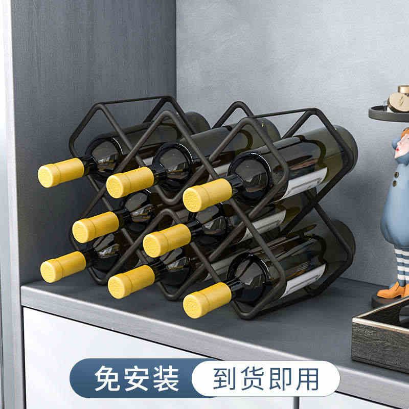 红酒架摆件轻奢高档红酒瓶架斜放葡萄酒杯架子置物架红酒杯收纳架图片