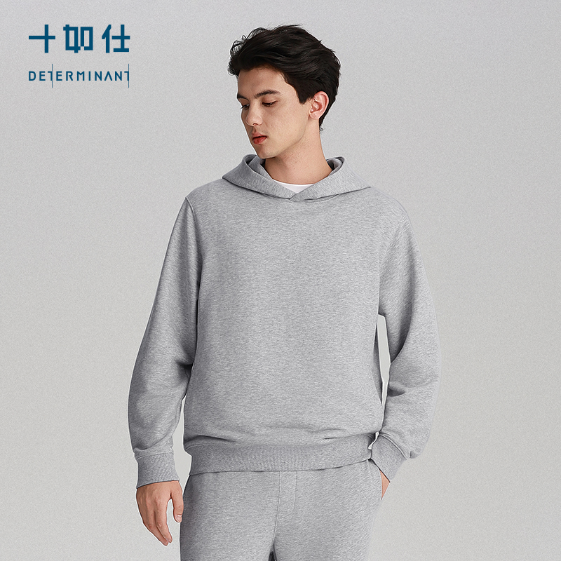 可再生连帽卫衣多口袋