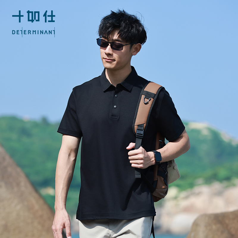 十如仕春夏短袖日常水柔棉polo