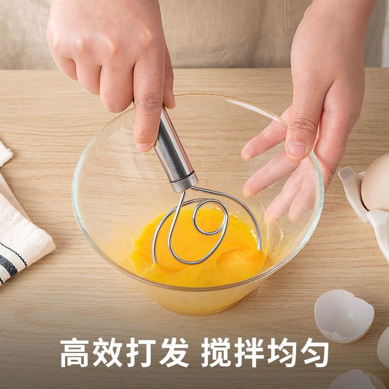 不锈钢拌面器手动打蛋和面搅拌棒面粉团面团线圈家用厨房烘焙工具