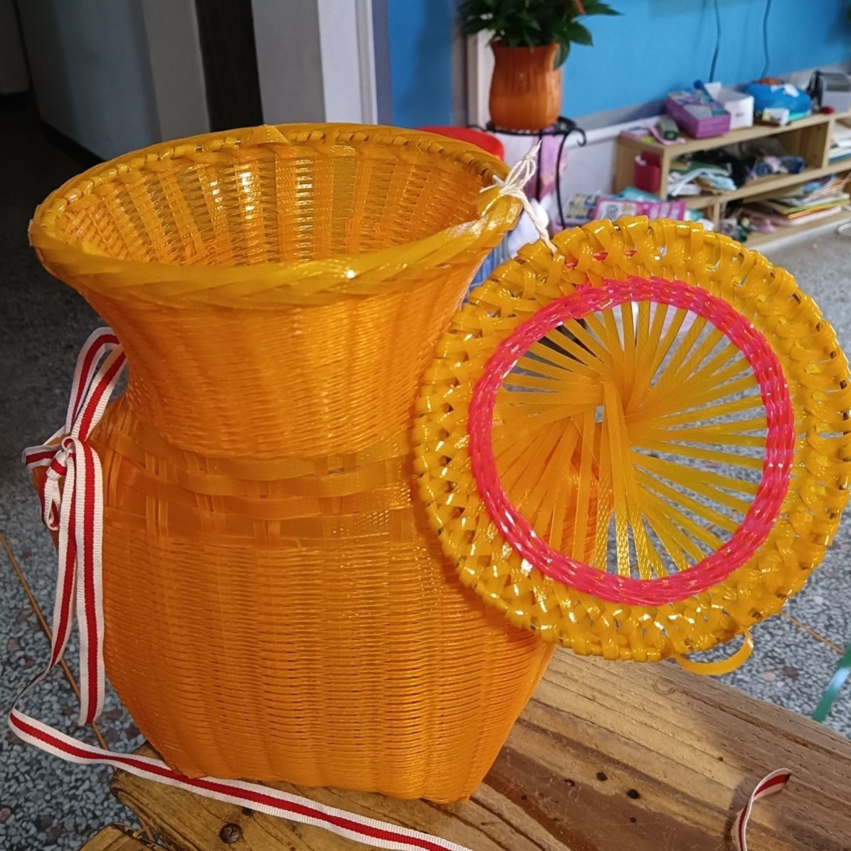 传统手工编织家用带盖鱼篓加厚装鱼黄鳝螃蟹泥鳅小龙虾钓鱼渔具