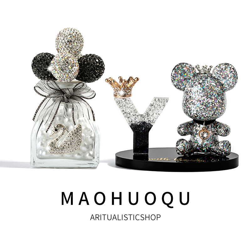 饰品摆件定制字母水晶创意高档