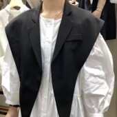 领披肩假领外搭马甲坎肩搭配神器装 韩版 网红外搭西装 饰领秋冬女潮