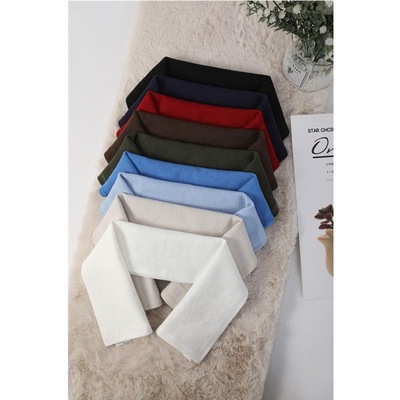 羽绒服衣领防脏神器装饰配件领子保护套包边针织假领全包棉衣护领