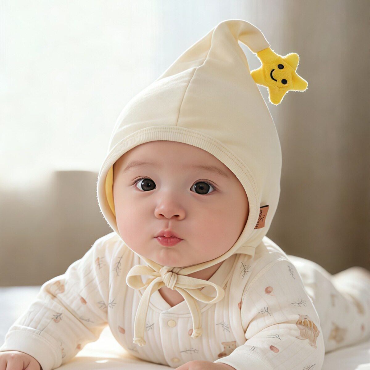 韩系星星婴幼儿帽子春秋