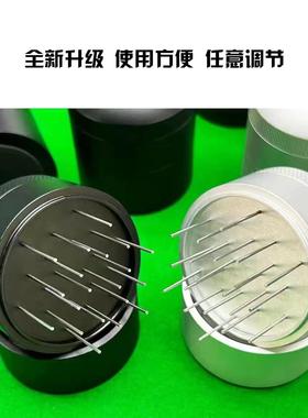 意式咖啡散粉器松粉针布粉针带底座针式布粉器两用咖啡手柄散粉器