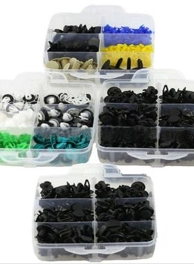 620pcs盒装卡扣新品24种汽车保险杠修理包紧固件膨胀螺丝扣HE154