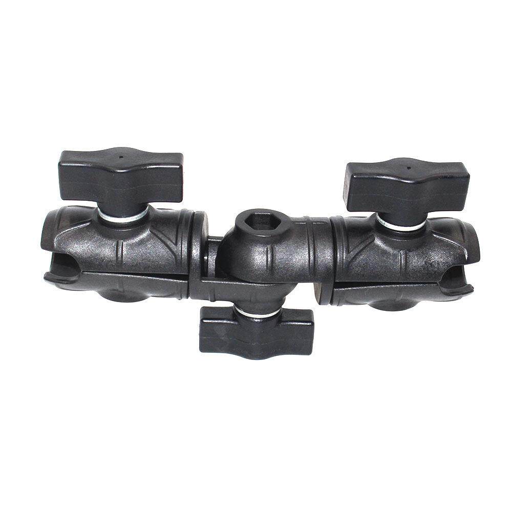 工控机固定双头连杆支架兼容多关节工业设备吊车对讲机球头配件