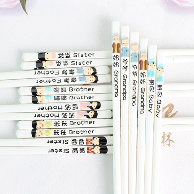 卡通称呼骨瓷防霉耐高温筷子