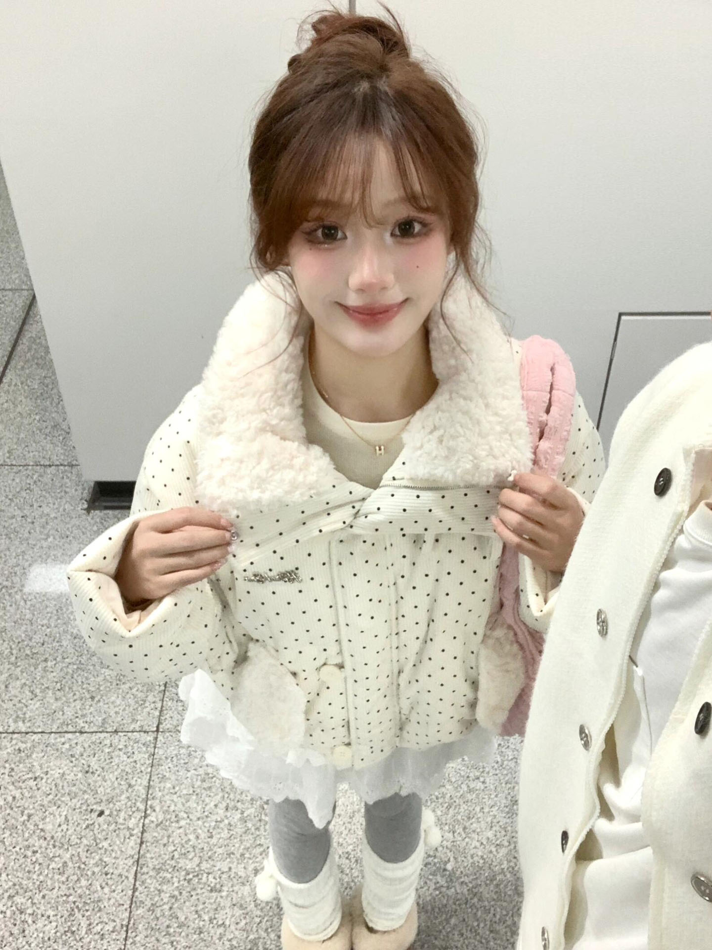 超好看羽绒棉服女2025新款冬季加厚学生小个子波点棉袄棉衣外套女