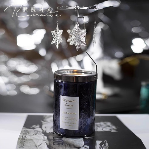 手工安神无烟玻璃杯摆件香薰蜡烛