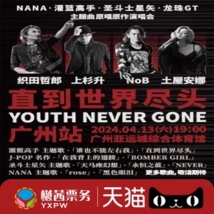 广州站演唱会门票 NEVER GONE 2024YOUTH 直到世界尽头演唱会