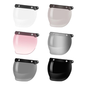 VAR复古三扣式 泡泡镜20厘米面镜防晒防雨镜片