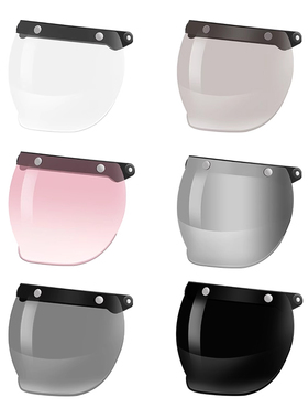 VAR复古三扣式泡泡镜20厘米面镜防晒防雨镜片