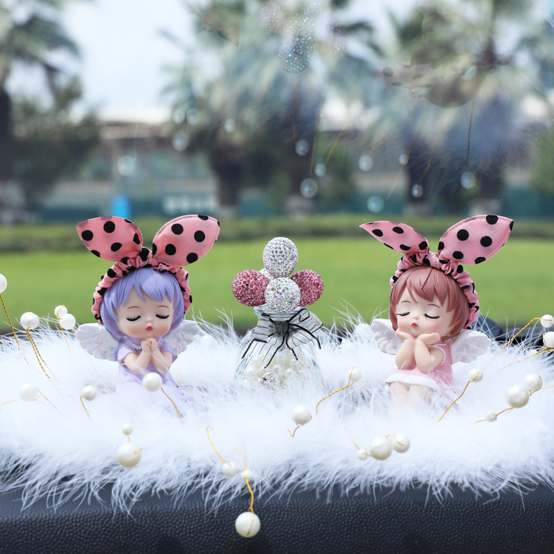 可爱安妮天使中控高档汽车摆件