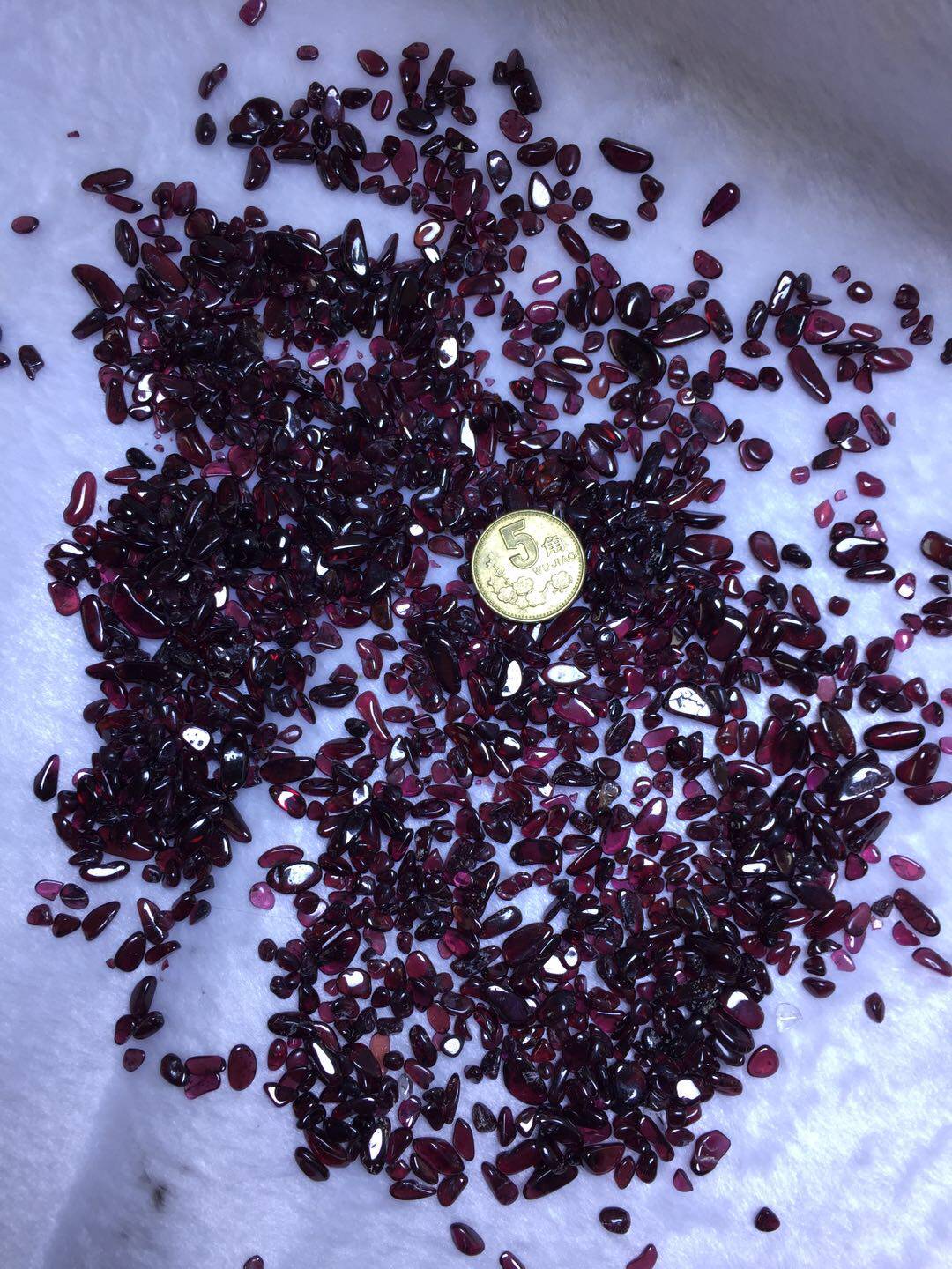 天然酒红石榴砂 石榴沙 碎石小颗粒花盆鱼缸装饰造景消磁直播专拍