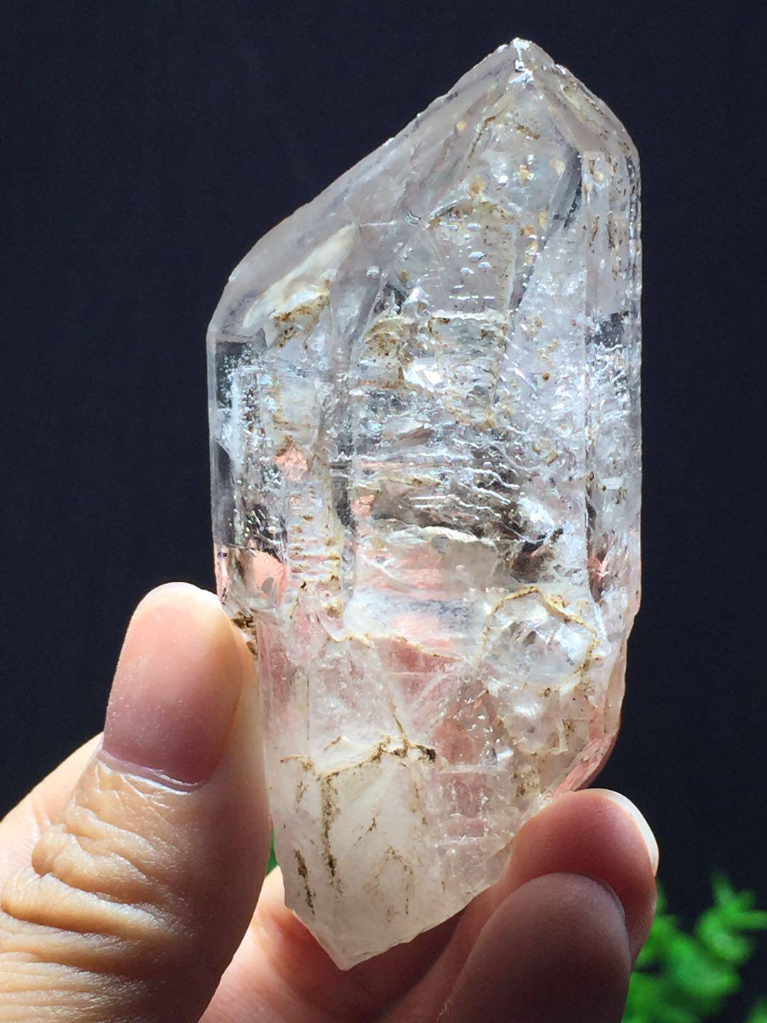 天然紫水晶超七紫发晶骸骨水晶原石包裹流动水胆水胆水晶大师水晶