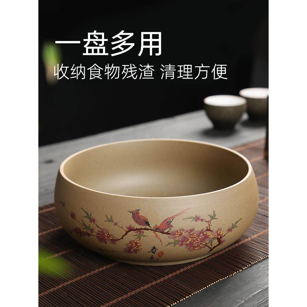 桌面垃圾桶餐桌上垃圾盒茶几上放的果皮碗家用客厅收纳小垃圾盘缸