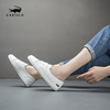 crocodile White shoes summer Thin section Shallow mouth Four seasons Women's Shoes 2021 new pattern spring and autumn genuine leather Flat bottom skate shoes