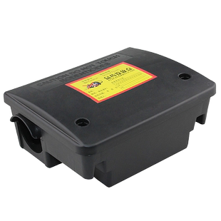 毒饵站鼠饵盒毒饵盒室外塑料毒鼠器鼠饵盒灭鼠诱饵站带锁老鼠屋