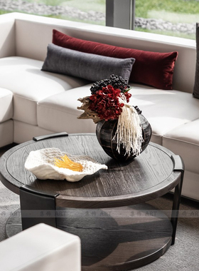 珊瑚别墅茶几水果组合软装摆件