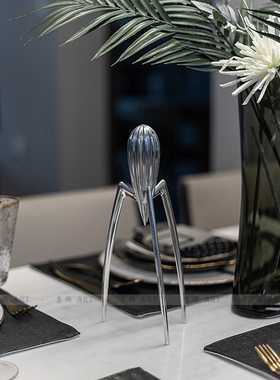 宅寂托盘圆形样板房装饰果盘外星人大号柠檬榨汁机客厅厨房收纳盘