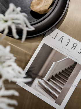 外文杂志售楼处陈设摆件道具书