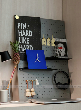 北欧ins极简磁性摆拍置物洞洞板