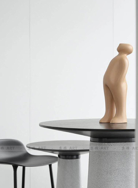 创意树脂人物会所样板间软装饰品