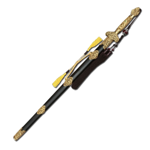 干将莫邪龙泉市周松清宝剑龙神花纹钢刀剑覆土烧刃工艺品未开刃