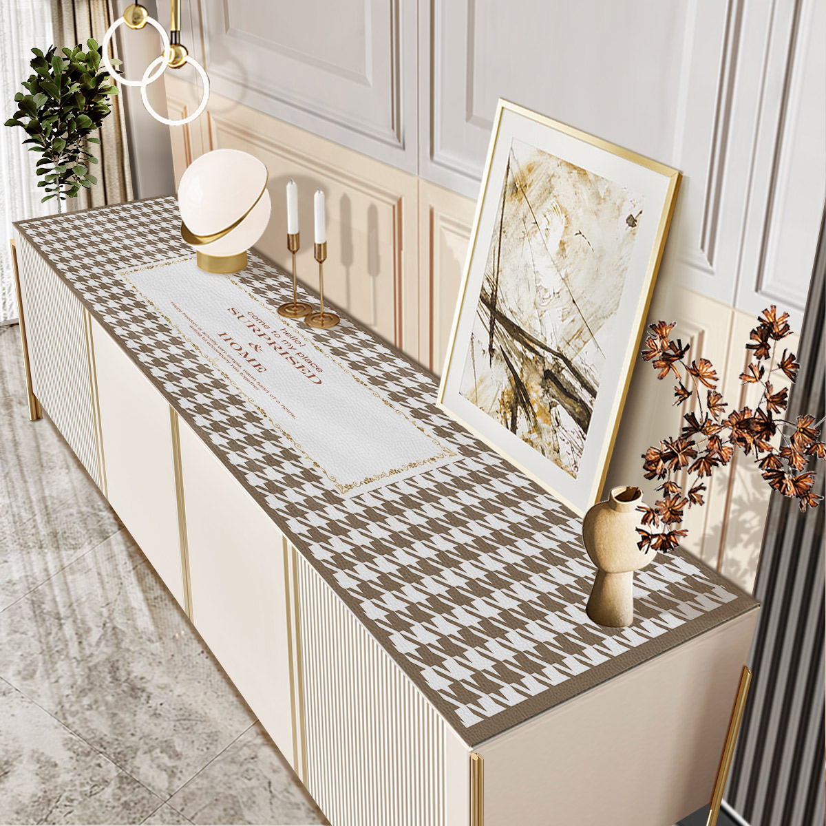 北欧INSQ弹硅胶桌垫轻奢茶几