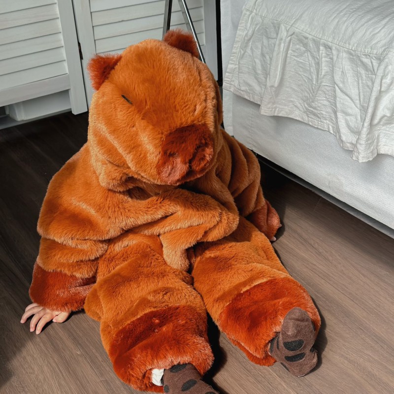搞怪宝宝衣服秋冬款睡衣卡皮巴拉