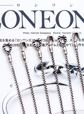 搭配铃铛盒子项链925银